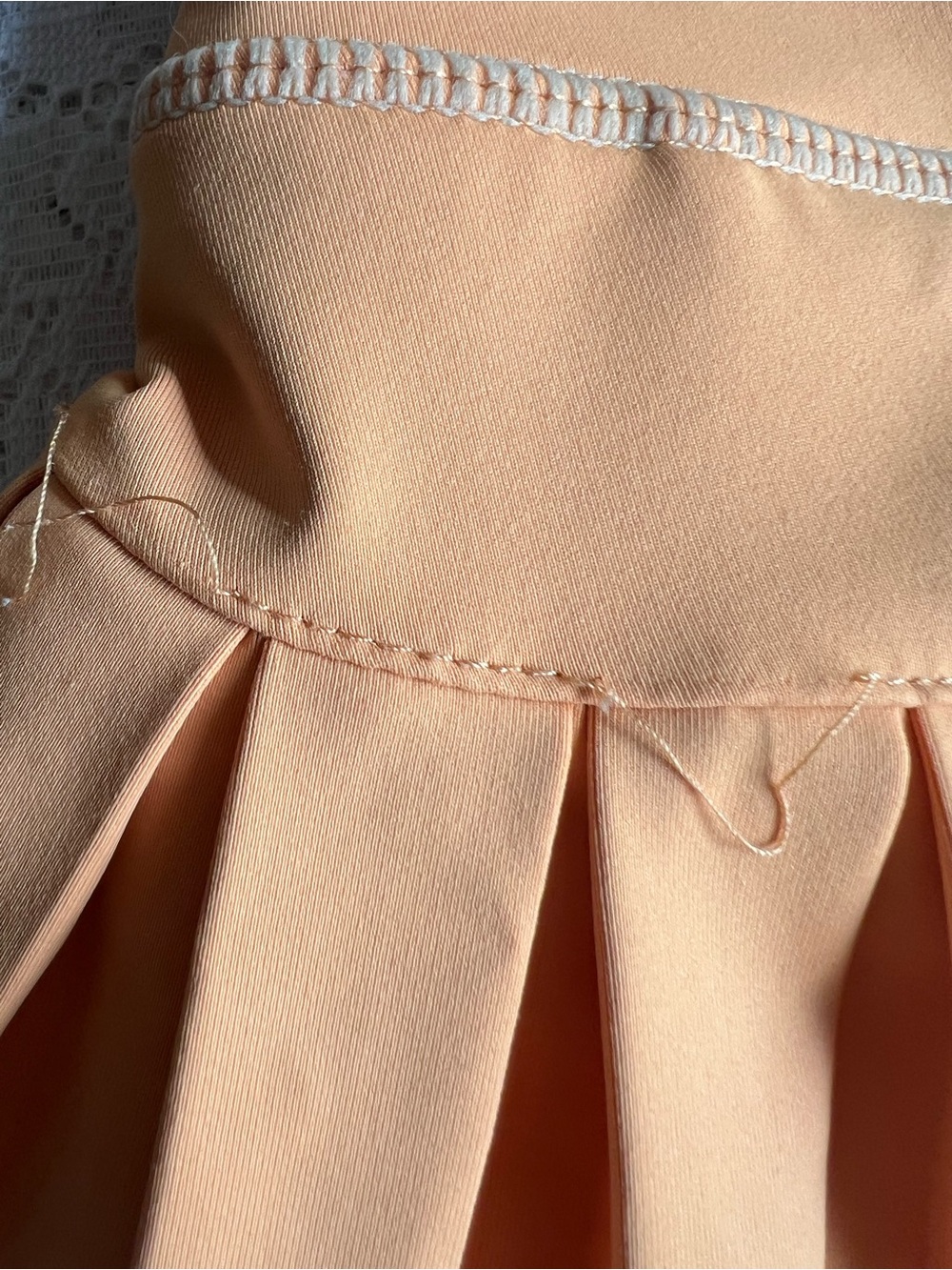 GoldHinge Orange Pleated Active Skort - xsmall/small - Picture 4 of 5